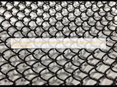 màu đen 1.5mm trang trí lưới sợi 20 * 20mm trang trí lưới cho tủ