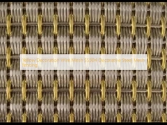 Màu vàng trang trí lưới sợi SS304 trang trí lưới thép hàng rào