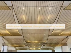SS316 trang trí dây lưới 1.2mm màu vàng dây chuyền nối hàng rào