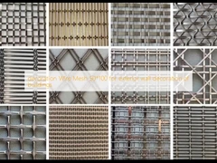 trang trí Wire Mesh 50 * 100 cho trang trí tường bên ngoài của tòa nhà