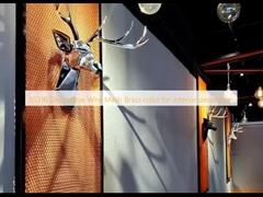 SS316 Mái lưới sợi trang trí Màu đồng cho trang trí nội thất