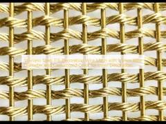 Stainless Steel 316 Decoration Wire Mesh with 1.5mm Wire Diameter and Customized Color for Inner Decoration