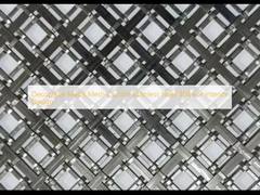 Decorative Metal Mesh Curtain  Stainless Steel 304 For Interior Design