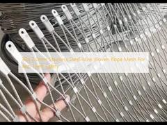 304 2.0mm Stainless Steel Wire Woven Rope Mesh For Anti Theft Safety