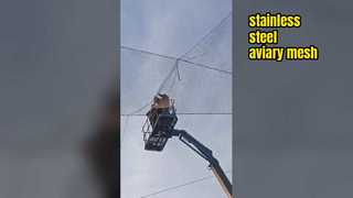 Roestvrij staaldraadgaas Anti-valbeschermnet voor dierentuinvolière Binnenplaats Balkon Mijnbouw Supp