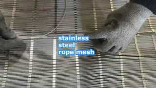 Stainless steel wire mesh for zoo fence