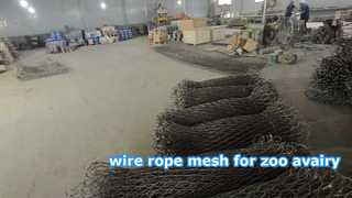 Wire Rope Mesh For Animal Park Construction